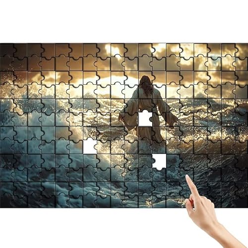 Meer Puzzle 500 Teile Erwachsene, Jesus Klassische Puzzles Bastelset Erwachsene, Buntes und Lustiges Lernspiele Set, Herausforderung Spielzeug mit Box für Home Wall Decor, Geschenke für Männer M-0 Meer Puzzle 500 Teile Erwachsene, Jesus Klassische Puzzles Bastelset Erwachsene, Buntes und Lustiges Lernspiele Set, Herausforderung Spielzeug mit Box für Home Wall Decor, Geschenke für Männer M-0 von Feionnug