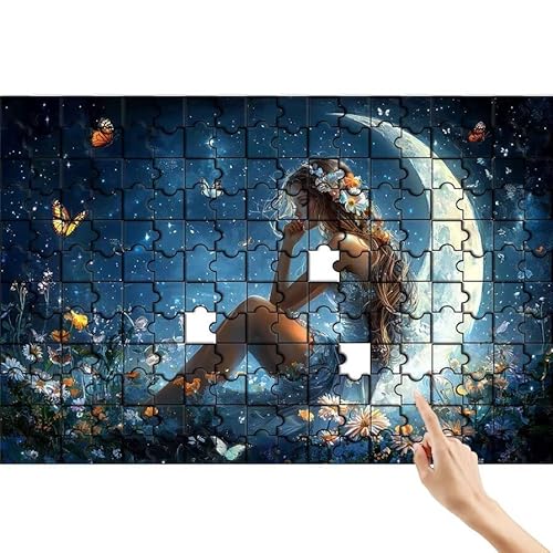 Mond Puzzle 500 Teile Erwachsene, Frau Klassische Puzzles Bastelset Erwachsene, Buntes und Lustiges Lernspiele Set, Herausforderung Spielzeug mit Box für Home Wall Decor, Geschenke für Männer M-3 von Feionnug