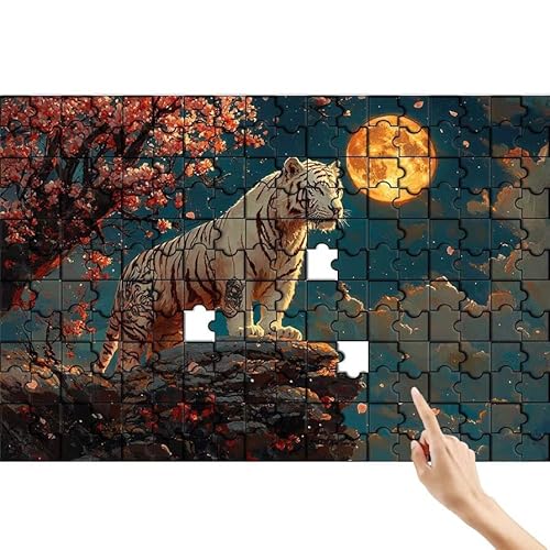Mond Puzzle 500 Teile Erwachsene, Tiger Klassische Puzzles Bastelset Erwachsene, Buntes und Lustiges Lernspiele Set, Herausforderung Spielzeug mit Box für Home Wall Decor, Geschenke für Männer B-2 Mond Puzzle 500 Teile Erwachsene, Tiger Klassische Puzzles Bastelset Erwachsene, Buntes und Lustiges Lernspiele Set, Herausforderung Spielzeug mit Box für Home Wall Decor, Geschenke für Männer B-2 von Feionnug