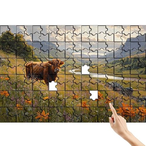 Ochse Puzzle 1500 Teile Erwachsene, Landschaft Klassische Puzzles Bastelset Erwachsene, Buntes und Lustiges Lernspiele, Herausforderung Spielzeug mit Box für Home Wall Decor Geschenke für Männer L-1 Ochse Puzzle 1500 Teile Erwachsene, Landschaft Klassische Puzzles Bastelset Erwachsene, Buntes und Lustiges Lernspiele, Herausforderung Spielzeug mit Box für Home Wall Decor Geschenke für Männer L-1 von Feionnug