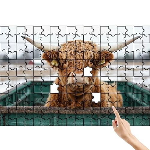 Ochse Puzzle 300 Teile Erwachsene, Tier Klassische Puzzles Bastelset Erwachsene, Buntes und Lustiges Lernspiele Set, Herausforderung Spielzeug mit Box für Home Wall Decor, Geschenke für Männer N-2 Ochse Puzzle 300 Teile Erwachsene, Tier Klassische Puzzles Bastelset Erwachsene, Buntes und Lustiges Lernspiele Set, Herausforderung Spielzeug mit Box für Home Wall Decor, Geschenke für Männer N-2 von Feionnug