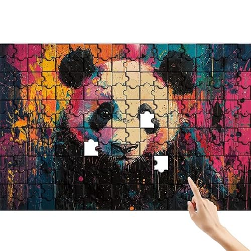 Panda Puzzle 300 Teile Erwachsene, Bunt Klassische Puzzles Bastelset Erwachsene, Buntes und Lustiges Lernspiele Set, Herausforderung Spielzeug mit Box für Home Wall Decor, Geschenke für Männer M-2 von Feionnug