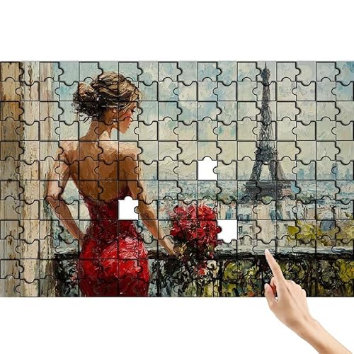 Paris Puzzle 90 Teile Erwachsene, Schönheit Klassische Puzzles Bastelset Erwachsene, Buntes und Lustiges Lernspiele Set, Herausforderung Spielzeug mit Box für Home Wall Decor, Geschenke für Männer B-3 Paris Puzzle 90 Teile Erwachsene, Schönheit Klassische Puzzles Bastelset Erwachsene, Buntes und Lustiges Lernspiele Set, Herausforderung Spielzeug mit Box für Home Wall Decor, Geschenke für Männer B-3 von Feionnug