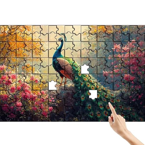 Pfau Puzzle 1500 Teile Erwachsene, Baum Klassische Puzzles Bastelset Erwachsene, Buntes und Lustiges Lernspiele Set, Herausforderung Spielzeug mit Box für Home Wall Decor, Geschenke für Männer D-3 Pfau Puzzle 1500 Teile Erwachsene, Baum Klassische Puzzles Bastelset Erwachsene, Buntes und Lustiges Lernspiele Set, Herausforderung Spielzeug mit Box für Home Wall Decor, Geschenke für Männer D-3 von Feionnug