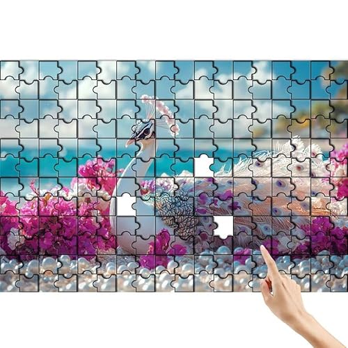 Pfau Puzzle 300 Teile Erwachsene, Strand Klassische Puzzles Bastelset Erwachsene, Buntes und Lustiges Lernspiele Set, Herausforderung Spielzeug mit Box für Home Wall Decor, Geschenke für Männer H-8 Pfau Puzzle 300 Teile Erwachsene, Strand Klassische Puzzles Bastelset Erwachsene, Buntes und Lustiges Lernspiele Set, Herausforderung Spielzeug mit Box für Home Wall Decor, Geschenke für Männer H-8 von Feionnug