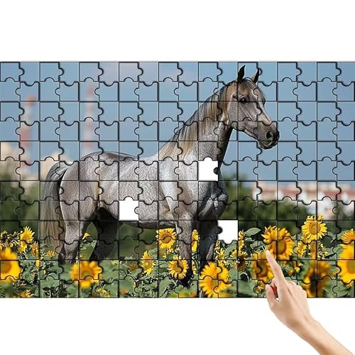 Pferd Puzzle 1000 Teile Erwachsene, Sonnenblume Klassische Puzzles Bastelset Erwachsene, Buntes und Lustiges Lernspiele, Herausforderung Spielzeug mit Box für Home Wall Decor Geschenke für Männer V-6 Pferd Puzzle 1000 Teile Erwachsene, Sonnenblume Klassische Puzzles Bastelset Erwachsene, Buntes und Lustiges Lernspiele, Herausforderung Spielzeug mit Box für Home Wall Decor Geschenke für Männer V-6 von Feionnug