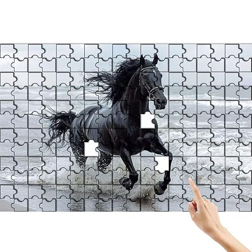 Pferd Puzzle 300 Teile Erwachsene, Strand Klassische Puzzles Bastelset Erwachsene, Buntes und Lustiges Lernspiele Set, Herausforderung Spielzeug mit Box für Home Wall Decor, Geschenke für Männer W-2 Pferd Puzzle 300 Teile Erwachsene, Strand Klassische Puzzles Bastelset Erwachsene, Buntes und Lustiges Lernspiele Set, Herausforderung Spielzeug mit Box für Home Wall Decor, Geschenke für Männer W-2 von Feionnug