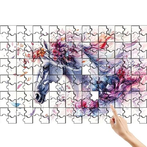 Pferd Puzzle 500 Teile Erwachsene, Blume Klassische Puzzles Bastelset Erwachsene, Buntes und Lustiges Lernspiele Set, Herausforderung Spielzeug mit Box für Home Wall Decor, Geschenke für Männer J-1 Pferd Puzzle 500 Teile Erwachsene, Blume Klassische Puzzles Bastelset Erwachsene, Buntes und Lustiges Lernspiele Set, Herausforderung Spielzeug mit Box für Home Wall Decor, Geschenke für Männer J-1 von Feionnug