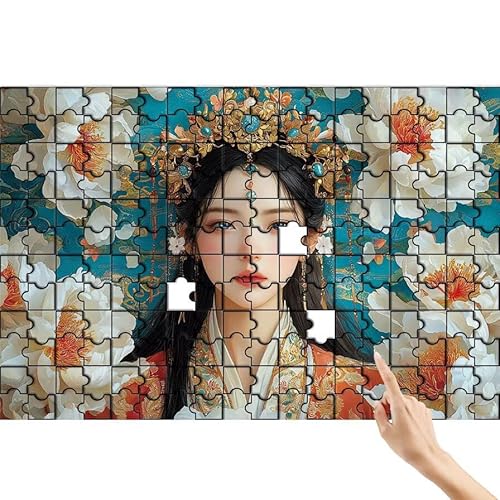 Pfingstrose Puzzle 500 Teile Erwachsene, Frau Klassische Puzzles Bastelset Erwachsene, Buntes und Lustiges Lernspiele, Herausforderung Spielzeug mit Box für Home Wall Decor Geschenke für Männer T-6 von Feionnug
