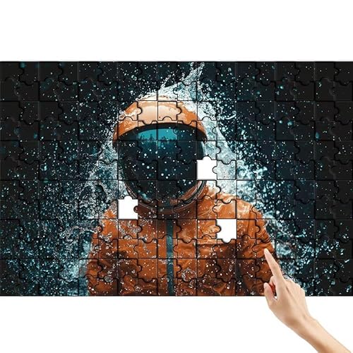 Puzzle 1000 Teile Astronaut, Cool Puzzle Erwachsene, Lernspiele für Ganze Familie, Unmögliche Herausfordern Spielzeug, Bunter Legespiel Spaß Set mit Box für Room Wall Decor Geschenke für Frauen R-3 von Feionnug