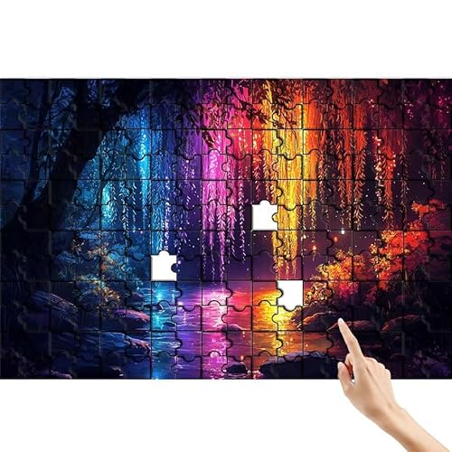 Puzzle 1000 Teile Baum, Bunt Puzzle Erwachsene, Lernspiele für Ganze Familie, Unmögliche Herausfordern Spielzeug Set, Bunter Spaß Set mit Box für Room Wall Decor Kreative Geschenke für Frauen X-8 von Feionnug