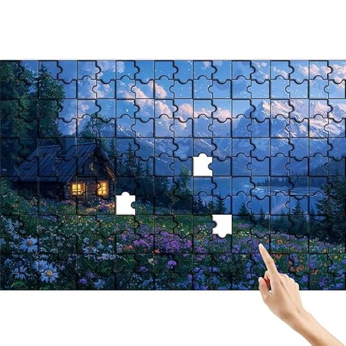 Puzzle 1000 Teile Berg, Landschaft Puzzle Erwachsene, Lernspiele für Ganze Familie, Unmögliche Herausfordern Spielzeug, Bunter Legespiel Spaß Set mit Box für Room Wall Decor Geschenke für Frauen I-2 von Feionnug