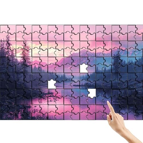 Puzzle 1000 Teile Berg, See Puzzle Erwachsene, Lernspiele für Ganze Familie, Unmögliche Herausfordern Spielzeug Set, Bunter Spaß Set mit Box für Room Wall Decor Kreative Geschenke für Frauen G-2 von Feionnug