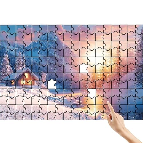 Puzzle 1000 Teile Berg, Sonnenuntergang Puzzle Erwachsene, Lernspiele für Ganze Familie, Unmögliche Herausfordern Spielzeug, Bunter Spaß Set mit Box für Room Wall Decor Geschenke für Frauen Q-2 von Feionnug
