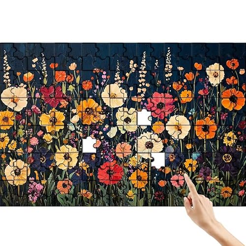 Puzzle 1000 Teile Blume, Anlage Puzzle Erwachsene, Lernspiele für Ganze Familie, Unmögliche Herausfordern Spielzeug, Bunter Spaß Set mit Box für Room Wall Decor Kreative Geschenke für Frauen Q-6 von Feionnug