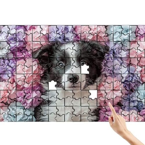 Puzzle 1000 Teile Blume, Hund Puzzle Erwachsene, Lernspiele für Ganze Familie, Unmögliche Herausfordern Spielzeug, Bunter Spaß Set mit Box für Room Wall Decor Kreative Geschenke für Frauen T-7 Puzzle 1000 Teile Blume, Hund Puzzle Erwachsene, Lernspiele für Ganze Familie, Unmögliche Herausfordern Spielzeug, Bunter Spaß Set mit Box für Room Wall Decor Kreative Geschenke für Frauen T-7 von Feionnug
