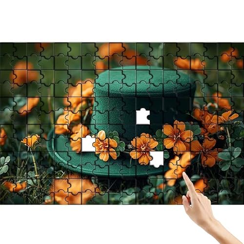 Puzzle 1000 Teile Blume, Hut Puzzle Erwachsene, Lernspiele für Ganze Familie, Unmögliche Herausfordern Spielzeug Set, Bunter Spaß Set mit Box für Room Wall Decor Kreative Geschenke für Frauen U-5 Puzzle 1000 Teile Blume, Hut Puzzle Erwachsene, Lernspiele für Ganze Familie, Unmögliche Herausfordern Spielzeug Set, Bunter Spaß Set mit Box für Room Wall Decor Kreative Geschenke für Frauen U-5 von Feionnug