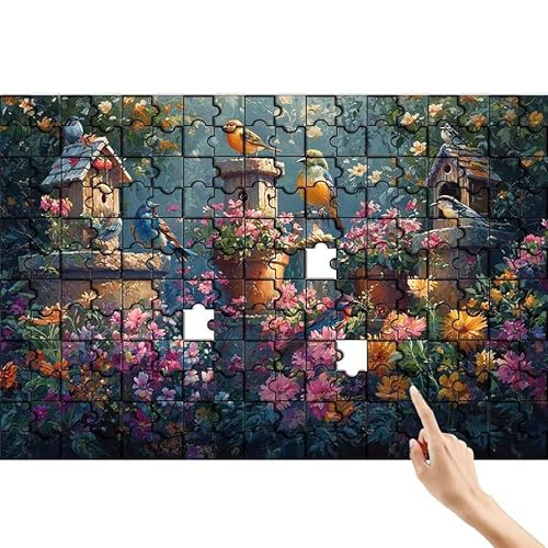 Puzzle 1000 Teile Blume, Vogel Puzzle Erwachsene, Lernspiele für Ganze Familie, Unmögliche Herausfordern Spielzeug, Bunter Spaß Set mit Box für Room Wall Decor Kreative Geschenke für Frauen V-3 Puzzle 1000 Teile Blume, Vogel Puzzle Erwachsene, Lernspiele für Ganze Familie, Unmögliche Herausfordern Spielzeug, Bunter Spaß Set mit Box für Room Wall Decor Kreative Geschenke für Frauen V-3 von Feionnug
