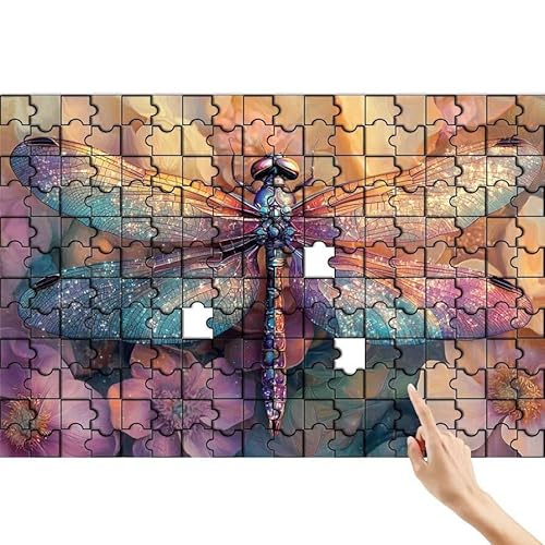 Puzzle 1000 Teile Libelle, Blume Puzzle Erwachsene, Lernspiele für Ganze Familie, Unmögliche Herausfordern Spielzeug, Bunter Spaß Set mit Box für Room Wall Decor Kreative Geschenke für Frauen L-3 Puzzle 1000 Teile Libelle, Blume Puzzle Erwachsene, Lernspiele für Ganze Familie, Unmögliche Herausfordern Spielzeug, Bunter Spaß Set mit Box für Room Wall Decor Kreative Geschenke für Frauen L-3 von Feionnug