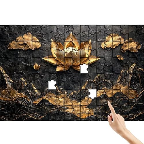Puzzle 1000 Teile Lotus, Berg Puzzle Erwachsene, Lernspiele für Ganze Familie, Unmögliche Herausfordern Spielzeug, Bunter Spaß Set mit Box für Room Wall Decor Kreative Geschenke für Frauen P-3 Puzzle 1000 Teile Lotus, Berg Puzzle Erwachsene, Lernspiele für Ganze Familie, Unmögliche Herausfordern Spielzeug, Bunter Spaß Set mit Box für Room Wall Decor Kreative Geschenke für Frauen P-3 von Feionnug