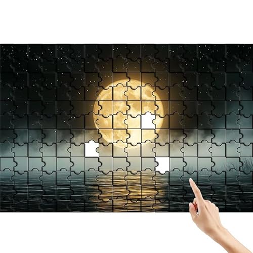 Puzzle 1000 Teile Mond, Nebel Puzzle Erwachsene, Lernspiele für Ganze Familie, Unmögliche Herausfordern Spielzeug, Bunter Spaß Set mit Box für Room Wall Decor Kreative Geschenke für Frauen S-0 Puzzle 1000 Teile Mond, Nebel Puzzle Erwachsene, Lernspiele für Ganze Familie, Unmögliche Herausfordern Spielzeug, Bunter Spaß Set mit Box für Room Wall Decor Kreative Geschenke für Frauen S-0 von Feionnug