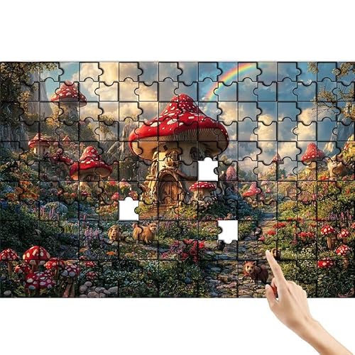 Puzzle 1000 Teile Pilz, Regenbogen Puzzle Erwachsene, Lernspiele für Ganze Familie, Unmögliche Herausfordern Spielzeug, Bunter Legespiel Spaß Set mit Box für Room Wall Decor Geschenke für Frauen W-6 Puzzle 1000 Teile Pilz, Regenbogen Puzzle Erwachsene, Lernspiele für Ganze Familie, Unmögliche Herausfordern Spielzeug, Bunter Legespiel Spaß Set mit Box für Room Wall Decor Geschenke für Frauen W-6 von Feionnug