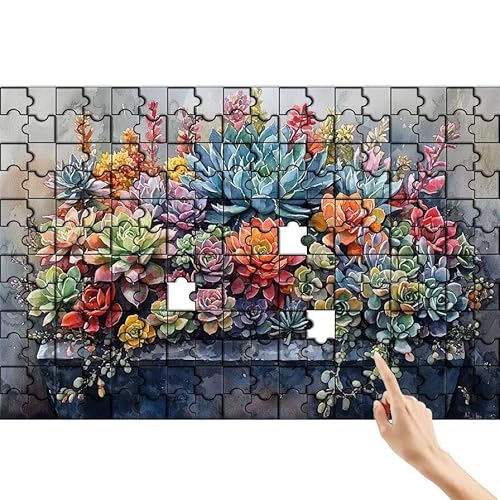 Puzzle 1000 Teile Saftig, Anlage Puzzle Erwachsene, Lernspiele für Ganze Familie, Unmögliche Herausfordern Spielzeug, Bunter Spaß Set mit Box für Room Wall Decor Kreative Geschenke für Frauen V-8 von Feionnug