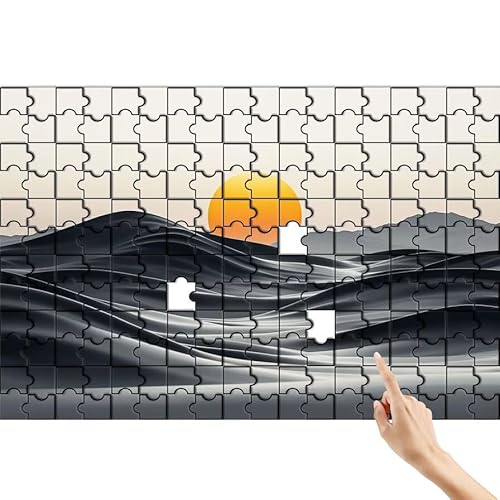 Puzzle 1000 Teile Sonne, Meer Puzzle Erwachsene, Lernspiele für Ganze Familie, Unmögliche Herausfordern Spielzeug, Bunter Spaß Set mit Box für Room Wall Decor Kreative Geschenke für Frauen N-7 von Feionnug