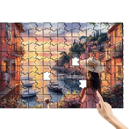 Puzzle 1000 Teile Stadt, Frau Puzzle Erwachsene, Lernspiele für Ganze Familie, Unmögliche Herausfordern Spielzeug, Bunter Spaß Set mit Box für Room Wall Decor Kreative Geschenke für Frauen K-9 Puzzle 1000 Teile Stadt, Frau Puzzle Erwachsene, Lernspiele für Ganze Familie, Unmögliche Herausfordern Spielzeug, Bunter Spaß Set mit Box für Room Wall Decor Kreative Geschenke für Frauen K-9 von Feionnug