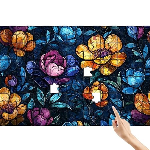 Puzzle 140 Teile Blume, Anlage Puzzle Erwachsene, Lernspiele für Ganze Familie, Unmögliche Herausfordern Spielzeug, Bunter Spaß Set mit Box für Room Wall Decor Kreative Geschenke für Frauen C-6 von Feionnug
