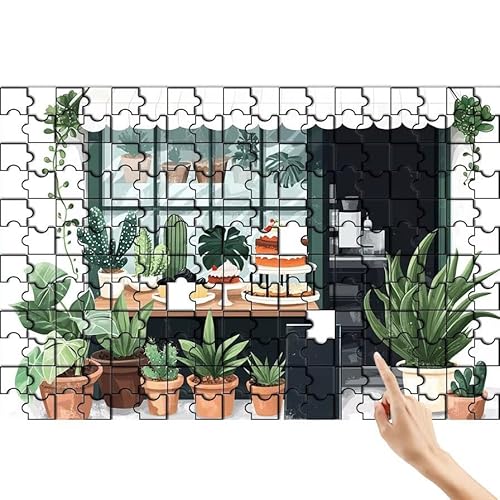 Puzzle 1500 Teile Anlage, Kuchen Puzzle Erwachsene, Lernspiele für Ganze Familie, Unmögliche Herausfordern Spielzeug, Bunter Spaß Set mit Box für Room Wall Decor Kreative Geschenke für Frauen A-8 von Feionnug