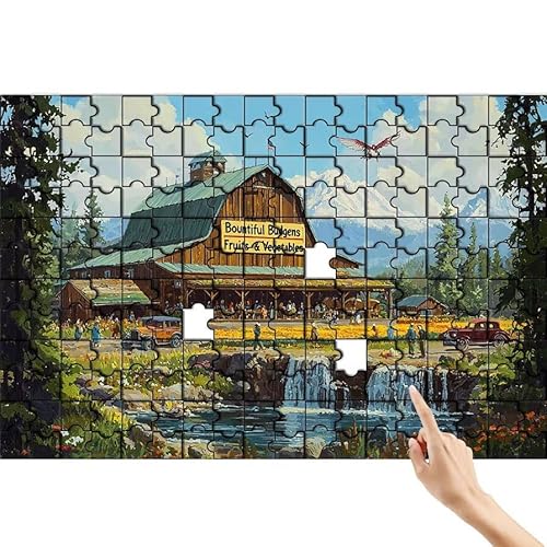 Puzzle 1500 Teile Baum, Haus Puzzle Erwachsene, Lernspiele für Ganze Familie, Unmögliche Herausfordern Spielzeug Set, Bunter Spaß Set mit Box für Room Wall Decor Kreative Geschenke für Frauen S-4 von Feionnug
