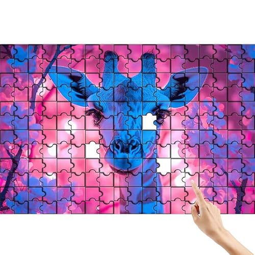 Puzzle 1500 Teile Blume, Giraffe Puzzle Erwachsene, Lernspiele für Ganze Familie, Unmögliche Herausfordern Spielzeug, Bunter Spaß Set mit Box für Room Wall Decor Kreative Geschenke für Frauen R-1 Puzzle 1500 Teile Blume, Giraffe Puzzle Erwachsene, Lernspiele für Ganze Familie, Unmögliche Herausfordern Spielzeug, Bunter Spaß Set mit Box für Room Wall Decor Kreative Geschenke für Frauen R-1 von Feionnug