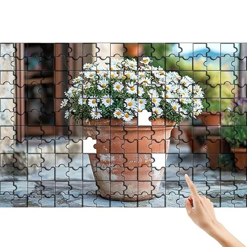 Puzzle 1500 Teile Gänseblümchen, Blume Puzzle Erwachsene, Lernspiele für Ganze Familie, Unmögliche Herausfordern Spielzeug, Bunter Spaß Set mit Box für Room Wall Decor Geschenke für Frauen R-1 von Feionnug