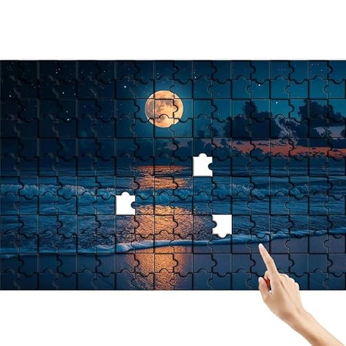 Puzzle 1500 Teile Mond, Strand Puzzle Erwachsene, Lernspiele für Ganze Familie, Unmögliche Herausfordern Spielzeug, Bunter Spaß Set mit Box für Room Wall Decor Kreative Geschenke für Frauen C-9 Puzzle 1500 Teile Mond, Strand Puzzle Erwachsene, Lernspiele für Ganze Familie, Unmögliche Herausfordern Spielzeug, Bunter Spaß Set mit Box für Room Wall Decor Kreative Geschenke für Frauen C-9 von Feionnug