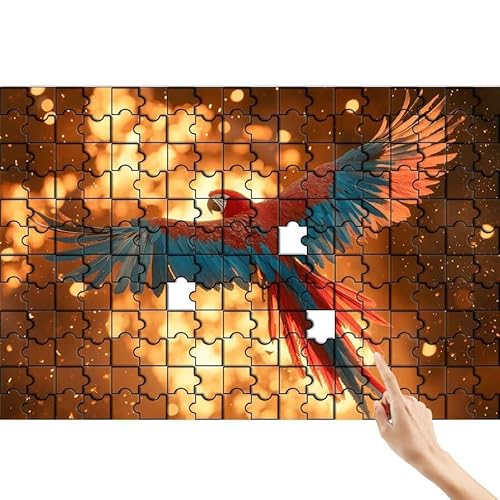 Puzzle 1500 Teile Papagei, Traum Puzzle Erwachsene, Lernspiele für Ganze Familie, Unmögliche Herausfordern Spielzeug, Bunter Spaß Set mit Box für Room Wall Decor Kreative Geschenke für Frauen K-0 von Feionnug