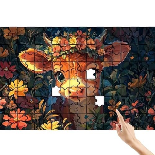 Puzzle 1500 Teile REH, Karikatur Puzzle Erwachsene, Lernspiele für Ganze Familie, Unmögliche Herausfordern Spielzeug, Bunter Spaß Set mit Box für Room Wall Decor Kreative Geschenke für Frauen S-3 von Feionnug