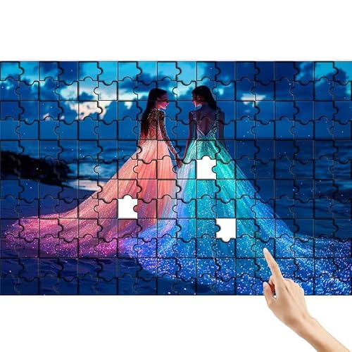 Puzzle 1500 Teile Strand, Frau Puzzle Erwachsene, Lernspiele für Ganze Familie, Unmögliche Herausfordern Spielzeug, Bunter Spaß Set mit Box für Room Wall Decor Kreative Geschenke für Frauen E-9 von Feionnug