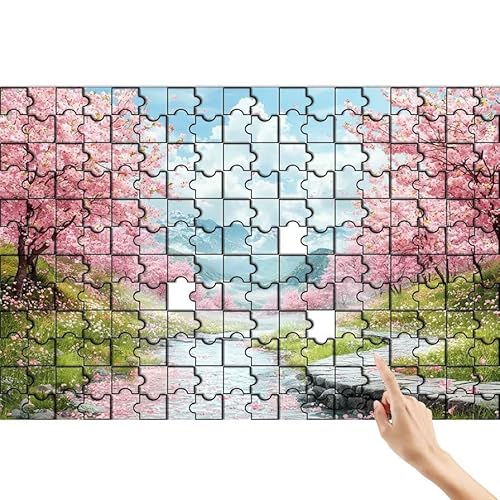 Puzzle 1500 Teile Wolke, Baum Puzzle Erwachsene, Lernspiele für Ganze Familie, Unmögliche Herausfordern Spielzeug, Bunter Spaß Set mit Box für Room Wall Decor Kreative Geschenke für Frauen G-9 von Feionnug