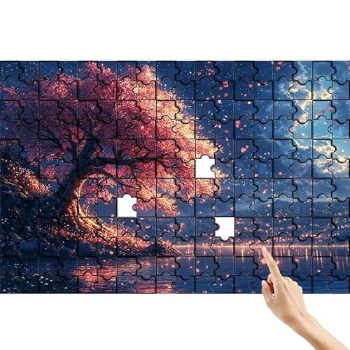 Puzzle 300 Teile Baum, Traum Puzzle Erwachsene, Lernspiele für Ganze Familie, Unmögliche Herausfordern Spielzeug Set, Bunter Spaß Set mit Box für Room Wall Decor Kreative Geschenke für Frauen Q-0 von Feionnug