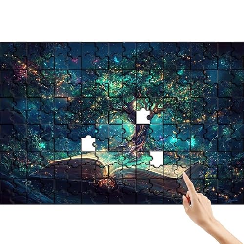 Puzzle 300 Teile Baum des Lebens, Buch Puzzle Erwachsene, Lernspiele für Ganze Familie, Unmögliche Herausfordern Spielzeug, Bunter Spaß Set mit Box für Room Wall Decor Geschenke für Frauen P-3 Puzzle 300 Teile Baum des Lebens, Buch Puzzle Erwachsene, Lernspiele für Ganze Familie, Unmögliche Herausfordern Spielzeug, Bunter Spaß Set mit Box für Room Wall Decor Geschenke für Frauen P-3 von Feionnug