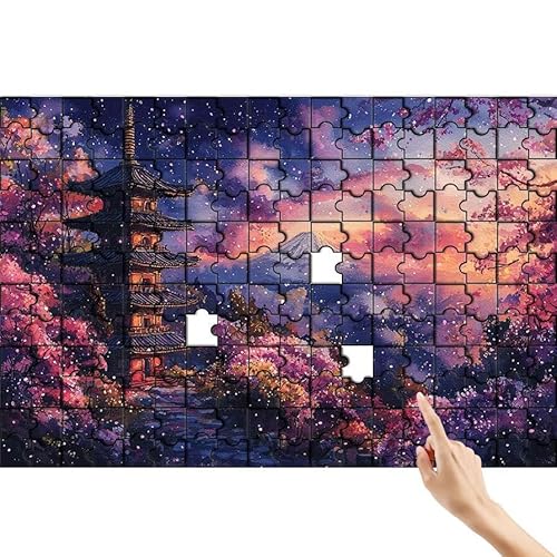 Puzzle 300 Teile Berg, Turm Puzzle Erwachsene, Lernspiele für Ganze Familie, Unmögliche Herausfordern Spielzeug Set, Bunter Spaß Set mit Box für Room Wall Decor Kreative Geschenke für Frauen D-6 von Feionnug