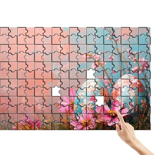 Puzzle 300 Teile Blume, Ostern Puzzle Erwachsene, Lernspiele für Ganze Familie, Unmögliche Herausfordern Spielzeug, Bunter Spaß Set mit Box für Room Wall Decor Kreative Geschenke für Frauen A-8 von Feionnug