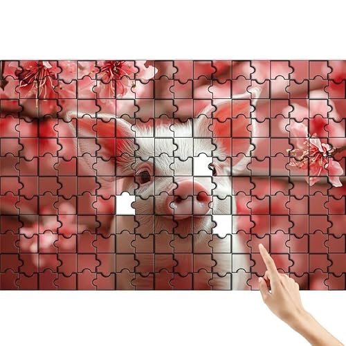 Puzzle 300 Teile Blume, Schwein Puzzle Erwachsene, Lernspiele für Ganze Familie, Unmögliche Herausfordern Spielzeug, Bunter Spaß Set mit Box für Room Wall Decor Kreative Geschenke für Frauen P-6 Puzzle 300 Teile Blume, Schwein Puzzle Erwachsene, Lernspiele für Ganze Familie, Unmögliche Herausfordern Spielzeug, Bunter Spaß Set mit Box für Room Wall Decor Kreative Geschenke für Frauen P-6 von Feionnug