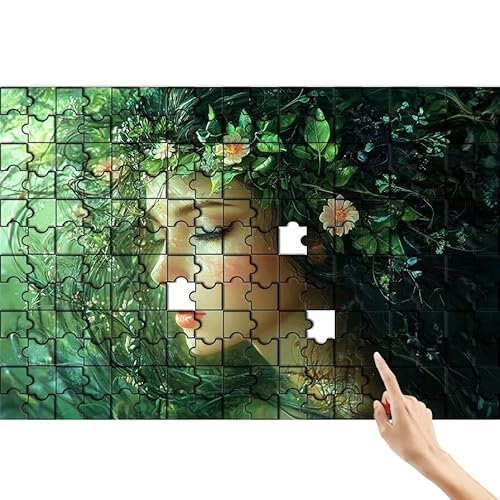 Puzzle 300 Teile Elf, Blume Puzzle Erwachsene, Lernspiele für Ganze Familie, Unmögliche Herausfordern Spielzeug Set, Bunter Spaß Set mit Box für Room Wall Decor Kreative Geschenke für Frauen N-1 von Feionnug