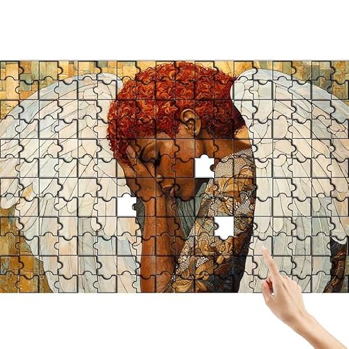 Puzzle 300 Teile Engel, Flügel Puzzle Erwachsene, Lernspiele für Ganze Familie, Unmögliche Herausfordern Spielzeug, Bunter Spaß Set mit Box für Room Wall Decor Kreative Geschenke für Frauen F-8 von Feionnug