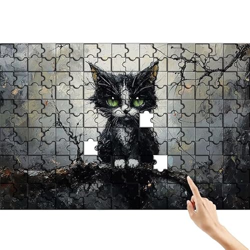 Puzzle 300 Teile Katze, Cool Puzzle Erwachsene, Lernspiele für Ganze Familie, Unmögliche Herausfordern Spielzeug Set, Bunter Spaß Set mit Box für Room Wall Decor Kreative Geschenke für Frauen D-0 Puzzle 300 Teile Katze, Cool Puzzle Erwachsene, Lernspiele für Ganze Familie, Unmögliche Herausfordern Spielzeug Set, Bunter Spaß Set mit Box für Room Wall Decor Kreative Geschenke für Frauen D-0 von Feionnug