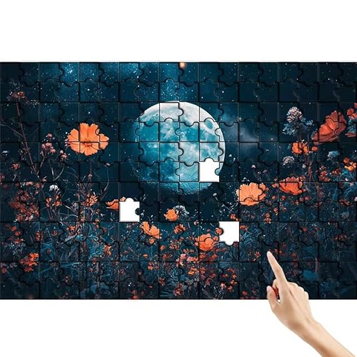 Puzzle 300 Teile Mond, Blume Puzzle Erwachsene, Lernspiele für Ganze Familie, Unmögliche Herausfordern Spielzeug Set, Bunter Spaß Set mit Box für Room Wall Decor Kreative Geschenke für Frauen S-1 Puzzle 300 Teile Mond, Blume Puzzle Erwachsene, Lernspiele für Ganze Familie, Unmögliche Herausfordern Spielzeug Set, Bunter Spaß Set mit Box für Room Wall Decor Kreative Geschenke für Frauen S-1 von Feionnug