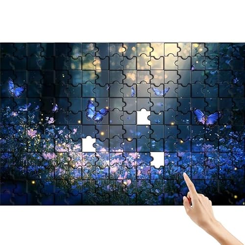 Puzzle 300 Teile Schmetterling, Wald Puzzle Erwachsene, Lernspiele für Ganze Familie, Unmögliche Herausfordern Spielzeug, Bunter Legespiel Spaß Set mit Box für Room Wall Decor Geschenke für Frauen X-6 von Feionnug
