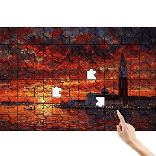 Puzzle 300 Teile Stadt, Sonnenuntergang Puzzle Erwachsene, Lernspiele für Ganze Familie, Unmögliche Herausfordern Spielzeug, Bunter Spaß Set mit Box für Room Wall Decor Geschenke für Frauen B-8 Puzzle 300 Teile Stadt, Sonnenuntergang Puzzle Erwachsene, Lernspiele für Ganze Familie, Unmögliche Herausfordern Spielzeug, Bunter Spaß Set mit Box für Room Wall Decor Geschenke für Frauen B-8 von Feionnug
